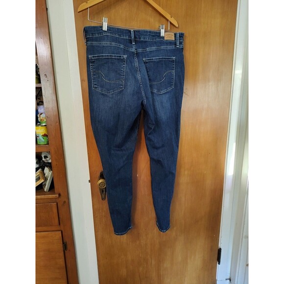 Levi's Jeans Women's Blue Stone Wash High Rise Super Skinny Jeans Shaping 16 W33 - Picture 3 of 5